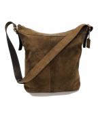 COACHコーチ）の古着「スウェードショルダーバッグ」｜ブラウン