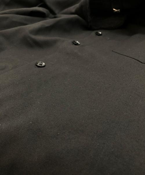 GROUND Y（グラウンドワイ）GROUND Y (グラウンドワイ) アシンメトリーカラーウール長袖シャツ ブラック サイズ:SIZE 3の古着・服飾アイテム