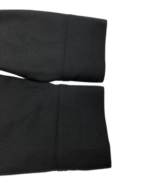 GROUND Y（グラウンドワイ）GROUND Y (グラウンドワイ) アシンメトリーカラーウール長袖シャツ ブラック サイズ:SIZE 3の古着・服飾アイテム