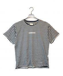 Aime Leon Dore（エメ レオン ドレ）の古着「ボーダーロゴＴシャツ」｜ネイビー