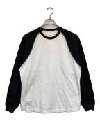 WTAPSダブルタップス）の古着「Cut & Sewn 11 長袖Tシャツ」｜ホワイト×ブラック