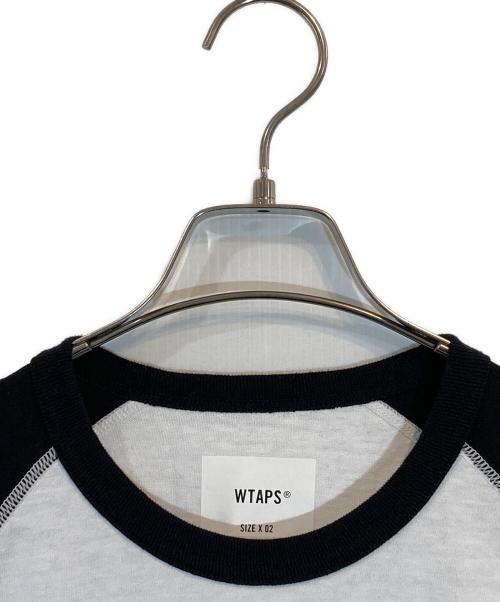 WTAPS（ダブルタップス）WTAPS (ダブルタップス) Cut & Sewn 11 長袖Tシャツ ホワイト×ブラック サイズ:SIZE X02の古着・服飾アイテム