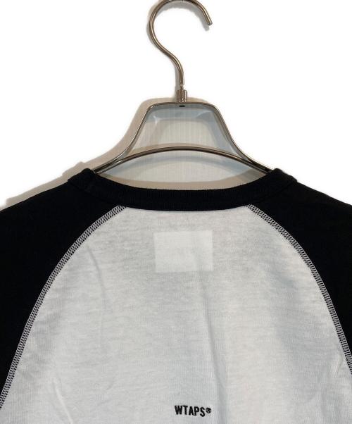 WTAPS（ダブルタップス）WTAPS (ダブルタップス) Cut & Sewn 11 長袖Tシャツ ホワイト×ブラック サイズ:SIZE X02の古着・服飾アイテム