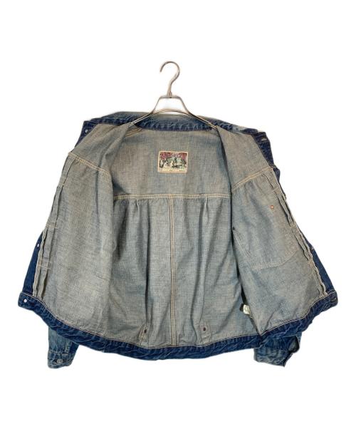 SAINT MICHAEL（セントマイケル）SAINT MICHAEL (セントマイケル) Berberjin (ベンベルジン) 25SS DENIM JACKET DAMAGE インディゴ サイズ:SIZE Lの古着・服飾アイテム