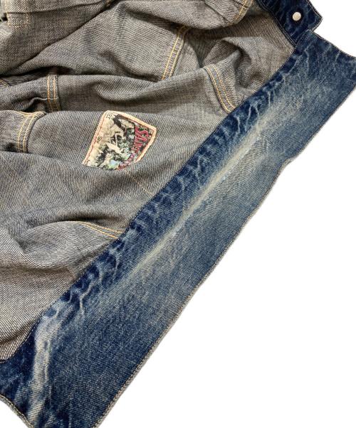 SAINT MICHAEL（セントマイケル）SAINT MICHAEL (セントマイケル) Berberjin (ベンベルジン) 25SS DENIM JACKET DAMAGE インディゴ サイズ:SIZE Lの古着・服飾アイテム