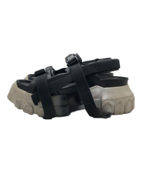 RICK OWENS（リックオウエンス）RICK OWENS (リックオウエンス) tractor sandal ブラック サイズ:36の古着・服飾アイテム