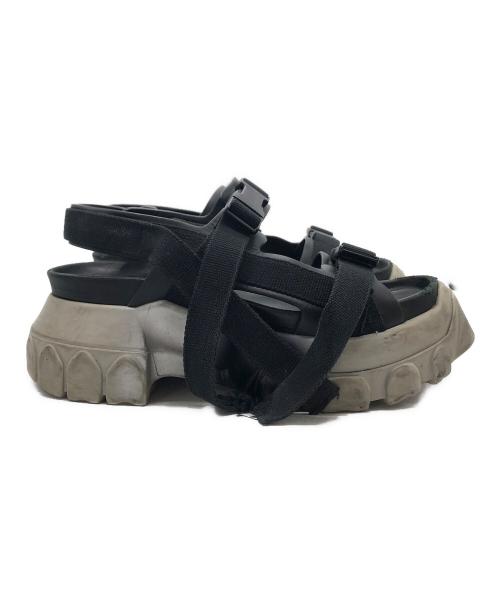 RICK OWENS（リックオウエンス）RICK OWENS (リックオウエンス) tractor sandal ブラック サイズ:36の古着・服飾アイテム