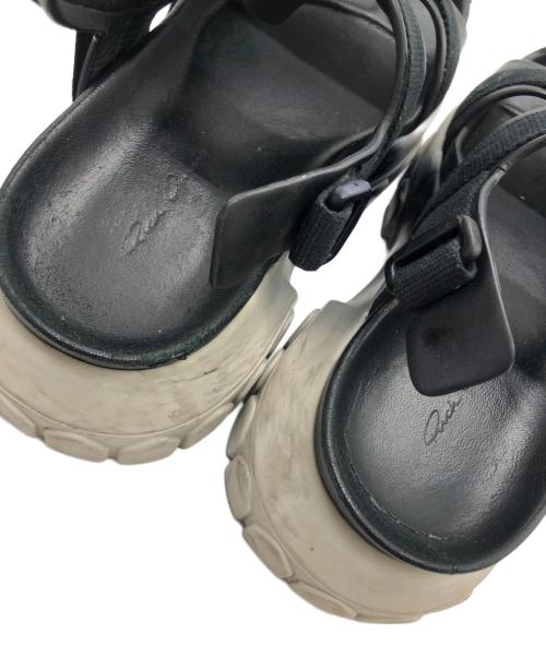 RICK OWENS（リックオウエンス）RICK OWENS (リックオウエンス) tractor sandal ブラック サイズ:36の古着・服飾アイテム