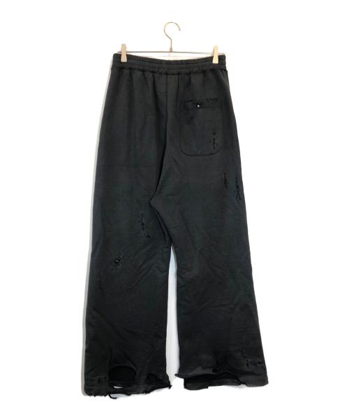 doublet（ダブレット）doublet (ダブレット) DESTROYED SWEAT PANTS ブラック サイズ:SIZE Mの古着・服飾アイテム