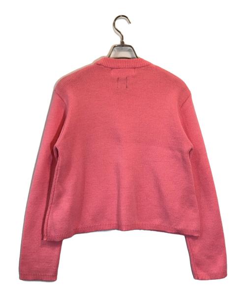 COMME des GARCONS GIRL（コムデギャルソンガール）COMME des GARCONS GIRL (コムデギャルソンガール) クロップ丈クルーネックニット ピンク サイズ:SIZE Mの古着・服飾アイテム