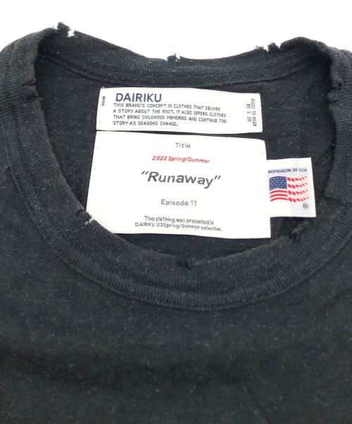 DAIRIKU（ダイリク）DAIRIKU (ダイリク) New No-sleeve Tee ブラック サイズ:Lの古着・服飾アイテム