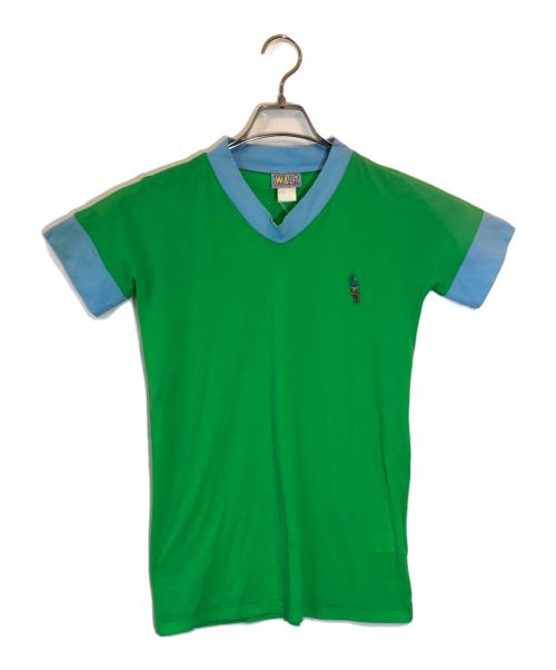 WILD AND LETHAL TRASH（ワイルド アンド リーサル トラッシュ）WILD AND LETHAL TRASH (ワイルド アンド リーサル トラッシュ) パクパクくんストレッチカットソー グリーン サイズ:XSの古着・服飾アイテム