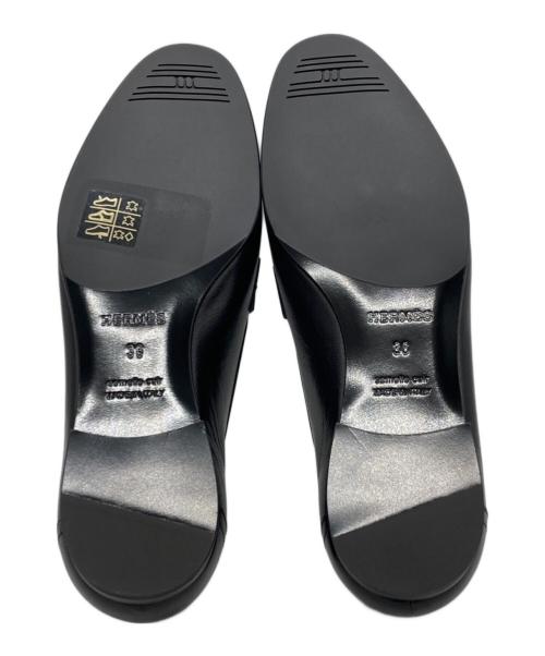 HERMES（エルメス）HERMES (エルメス) モカシン ロワイヤル ブラック サイズ:36の古着・服飾アイテム