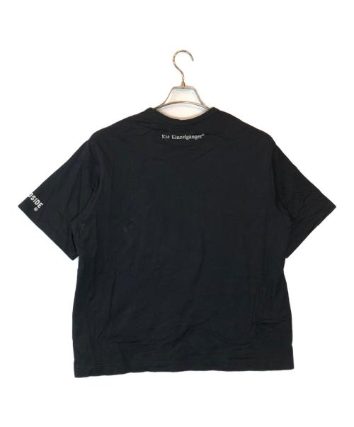WILD SIDE YOHJI YAMAMOTO（ワイルドサイド ヨウジ ヤマモト）WILD SIDE YOHJI YAMAMOTO (ワイルドサイド ヨウジ ヤマモト) Kie Einzelganger Portrait T-shirt B ブラック サイズ:SIZE 3の古着・服飾アイテム