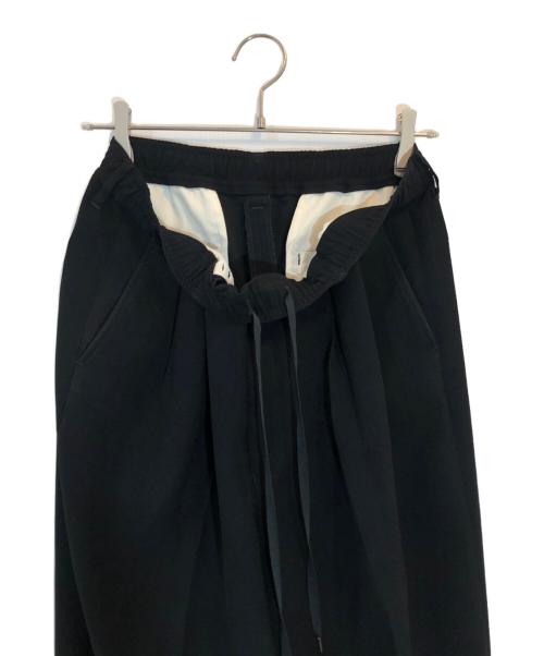 N.HOOLYWOOD（エヌ ハリウッド）N.HOOLYWOOD (エヌ ハリウッド) EASY SLACKS ブラック サイズ:SIZE 38の古着・服飾アイテム