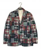 POLO RALPH LAURENポロ・ラルフローレン）の古着「チェックパッチワーク3Bテーラードジャケット」｜マルチカラー