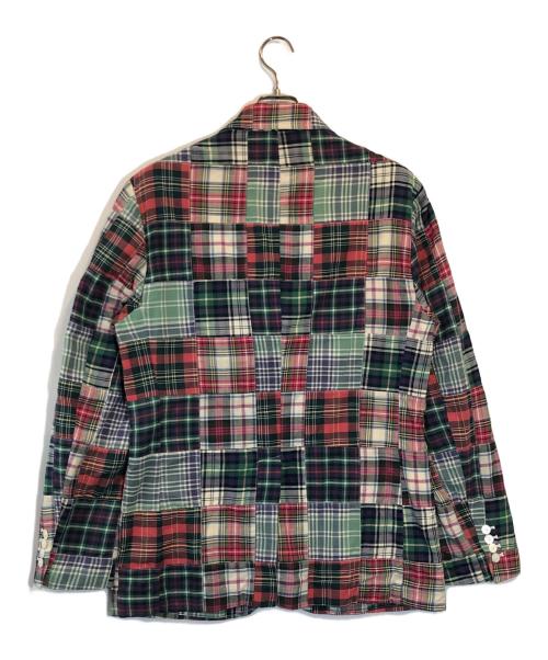 POLO RALPH LAUREN（ポロ・ラルフローレン）POLO RALPH LAUREN (ポロ・ラルフローレン) チェックパッチワーク3Bテーラードジャケット マルチカラー サイズ:SIZE 42Rの古着・服飾アイテム