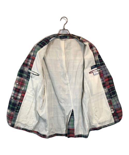 POLO RALPH LAUREN（ポロ・ラルフローレン）POLO RALPH LAUREN (ポロ・ラルフローレン) チェックパッチワーク3Bテーラードジャケット マルチカラー サイズ:SIZE 42Rの古着・服飾アイテム