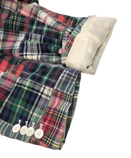POLO RALPH LAUREN（ポロ・ラルフローレン）POLO RALPH LAUREN (ポロ・ラルフローレン) チェックパッチワーク3Bテーラードジャケット マルチカラー サイズ:SIZE 42Rの古着・服飾アイテム