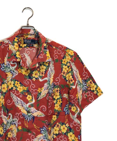 POLO RALPH LAUREN（ポロ・ラルフローレン）POLO RALPH LAUREN (ポロ・ラルフローレン) ANDY CAMP アロハシャツ レッド サイズ:SIZE Lの古着・服飾アイテム
