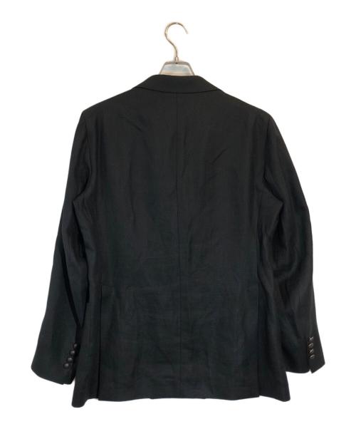 TAGLIATORE（タリアトーレ）TAGLIATORE (タリアトーレ) リネンダブルテーラードジャケット ブラック サイズ:SIZE 50の古着・服飾アイテム