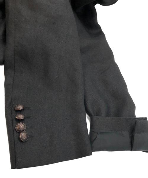 TAGLIATORE（タリアトーレ）TAGLIATORE (タリアトーレ) リネンダブルテーラードジャケット ブラック サイズ:SIZE 50の古着・服飾アイテム