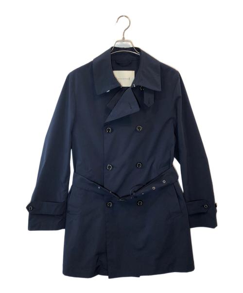 MACKINTOSH（マッキントッシュ）MACKINTOSH (マッキントッシュ) FETLAR ベルテッドコート ネイビー サイズ:38の古着・服飾アイテム