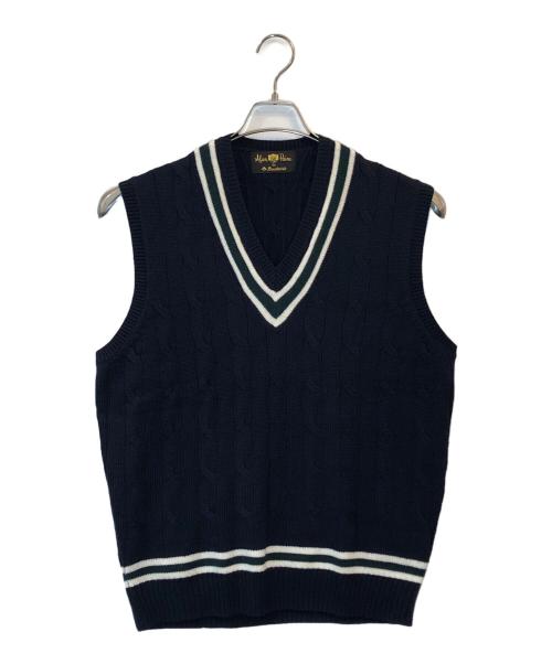 ALAN PAINE（アランペイン）ALAN PAINE (アランペイン) Wool Cricket Vest ネイビー サイズ:EUR50の古着・服飾アイテム