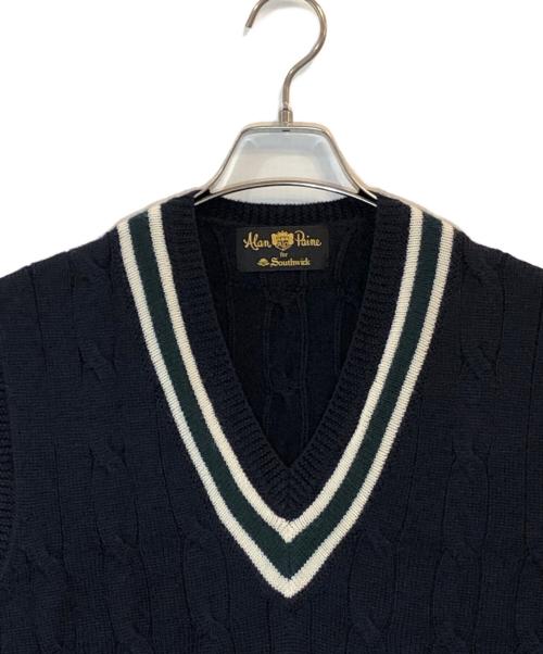 ALAN PAINE（アランペイン）ALAN PAINE (アランペイン) Wool Cricket Vest ネイビー サイズ:EUR50の古着・服飾アイテム
