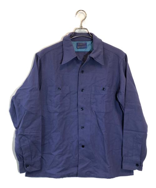 PENDLETON（ペンドルトン）PENDLETON (ペンドルトン) ウールボードシャツ ネイビー サイズ:SIZE Lの古着・服飾アイテム