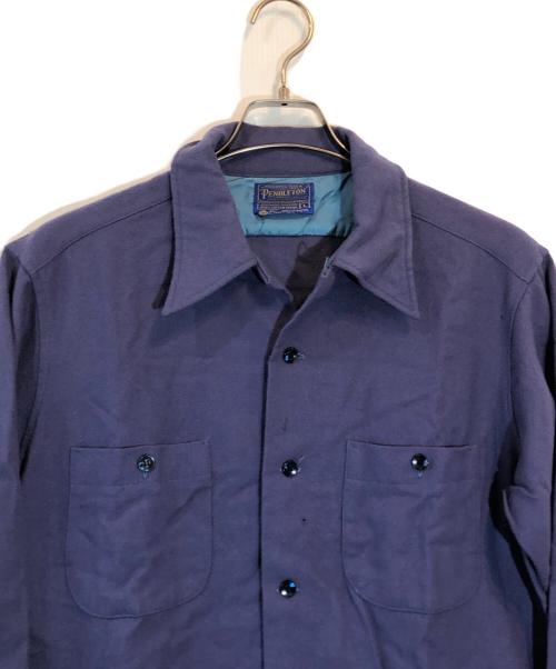 PENDLETON（ペンドルトン）PENDLETON (ペンドルトン) ウールボードシャツ ネイビー サイズ:SIZE Lの古着・服飾アイテム
