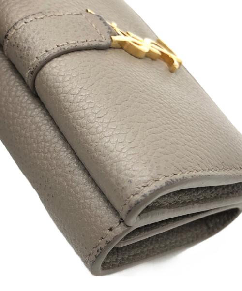 Yves Saint Laurent（イヴサンローラン）Yves Saint Laurent (イヴサンローラン) オリガミ タイニーウォレット グレー サイズ:下記参照の古着・服飾アイテム