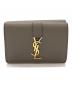 Yves Saint Laurent（イヴサンローラン）の古着「オリガミ タイニーウォレット」｜グレー