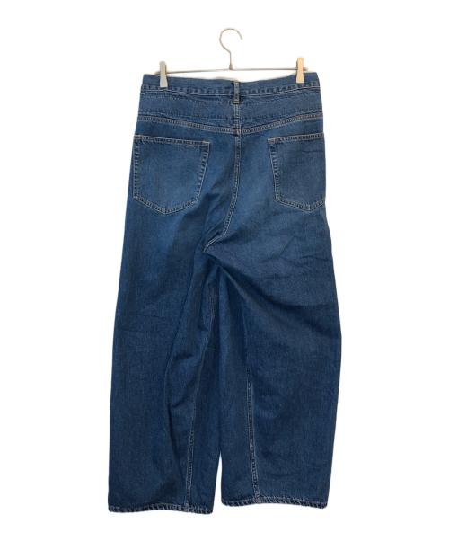 KAZUYUKI KUMAGAI ATTACHMENT（カズユキクマガイ アタッチメント）KAZUYUKI KUMAGAI ATTACHMENT (カズユキクマガイ アタッチメント) 11.5oz DENIM TAPERED ASYMMETRIC DENIM インディゴ サイズ:2の古着・服飾アイテム