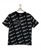 WIND AND SEA×YOHJI YAMAMOTOウィンダンシー×ヨウジヤマモト）の古着「コラボプリントTシャツ」｜ブラック