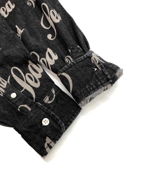 WIND AND SEA（ウィンダンシー）WIND AND SEA (ウィンダンシー) SEA LOGO PATTERNED DENIM SHIRT ブラック サイズ:SIZE Lの古着・服飾アイテム