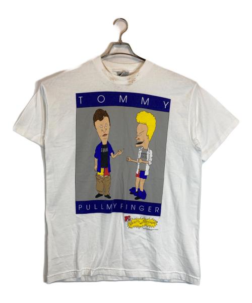 STANLEY DESANTIS（スタンリーデサンティス）STANLEY DESANTIS (スタンリーデサンティス) BEAVIS AND BUTT-HEAD T-Shirt（ビーバス・アンド・バットヘッド） ホワイト サイズ:XLの古着・服飾アイテム