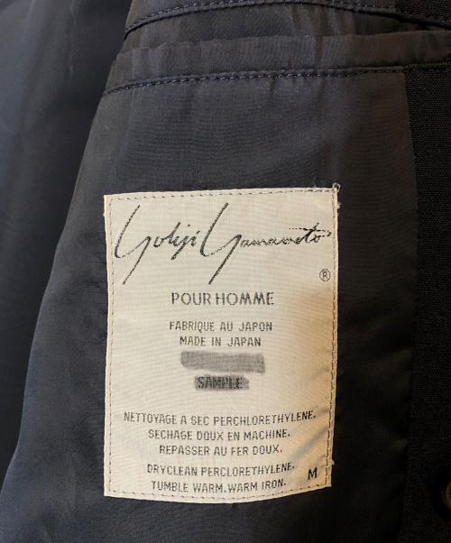 Yohji Yamamoto pour homme（ヨウジヤマモト プールオム）Yohji Yamamoto pour homme (ヨウジヤマモト プールオム) ダブルジャケット ネイビー サイズ:SIZE Mの古着・服飾アイテム