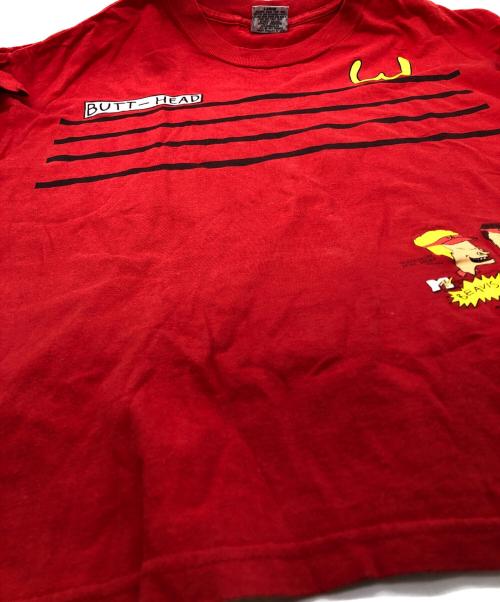 STANLEY DESANTIS（スタンリーデサンティス）STANLEY DESANTIS (スタンリーデサンティス) プリントTシャツ レッド サイズ:SIZE Lの古着・服飾アイテム