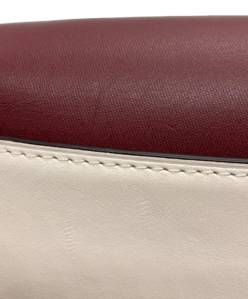 COACH（コーチ）COACH (コーチ) ビート クロスボディ クラッチ ウィズ ホース アンド キャリッジ プリント ハンドバッグ ボルドー×ホワイトの古着・服飾アイテム