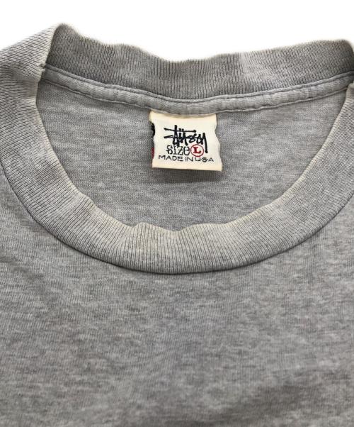 stussy（ステューシー）stussy (ステューシー) トランプTシャツ グレー サイズ:SIZE Lの古着・服飾アイテム