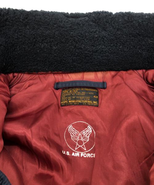 U.S AIR FORCE（ユーエスエアフォース）U.S AIR FORCE (ユーエスエアフォース) TYPE B-15C フライトジャケット ネイビー サイズ:SIZE 42の古着・服飾アイテム