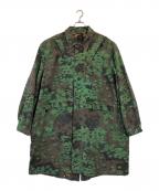MIL-TECミルテック）の古着「オークリーフカモ 迷彩柄 ミリタリーコート」｜グリーン