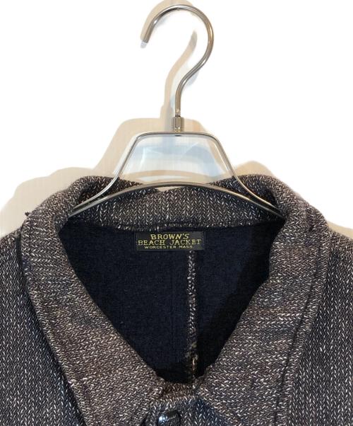 BROWN'S BEACH JACKET（ブラウンズビーチジャケット）BROWN'S BEACH JACKET (ブラウンズビーチジャケット) ウールジャケット ブラウン サイズ:下記参照の古着・服飾アイテム