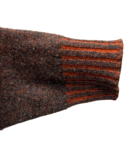 ZANIERI（ザニエリ）ZANIERI (ザニエリ) クルーネックメランジニット ブラウン サイズ:表記なしの古着・服飾アイテム