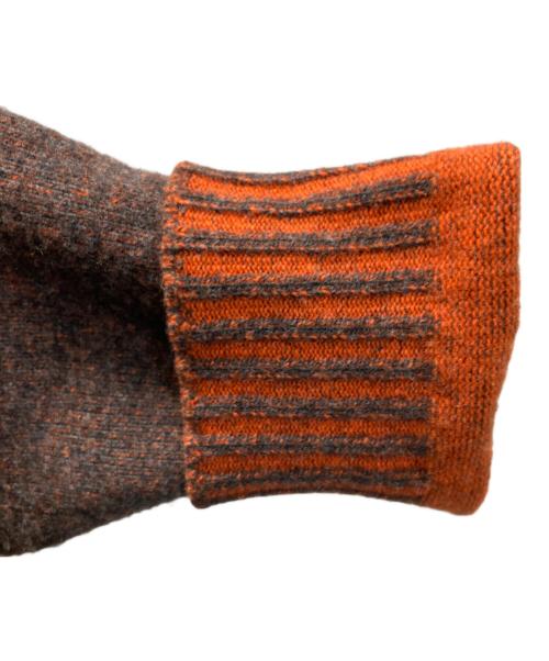 ZANIERI（ザニエリ）ZANIERI (ザニエリ) クルーネックメランジニット ブラウン サイズ:表記なしの古着・服飾アイテム