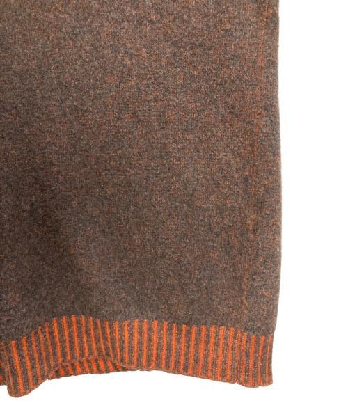 ZANIERI（ザニエリ）ZANIERI (ザニエリ) クルーネックメランジニット ブラウン サイズ:表記なしの古着・服飾アイテム