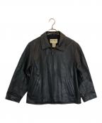 Eddie Bauerエディーバウアー）の古着「レザージャケット」｜ブラック