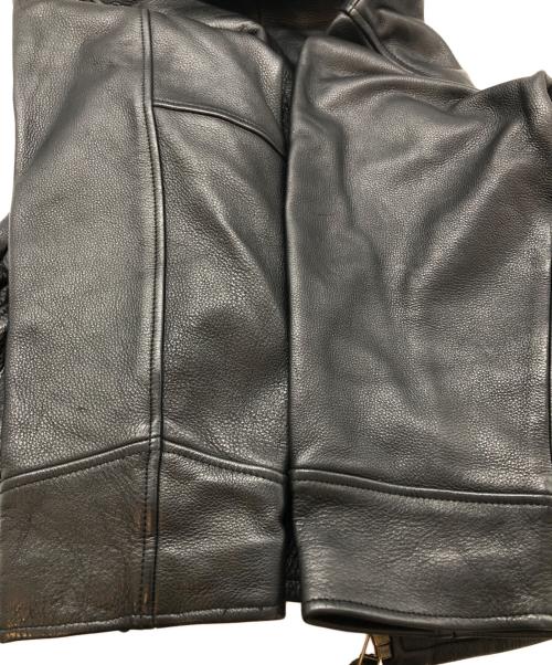 Eddie Bauer（エディーバウアー）Eddie Bauer (エディーバウアー) レザージャケット ブラック サイズ:SIZE Sの古着・服飾アイテム