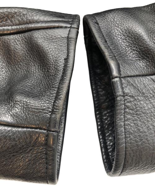 Eddie Bauer（エディーバウアー）Eddie Bauer (エディーバウアー) レザージャケット ブラック サイズ:SIZE Sの古着・服飾アイテム